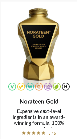 Norateen Gold Expensive next-level ingredients in an award-winning formula, 100%